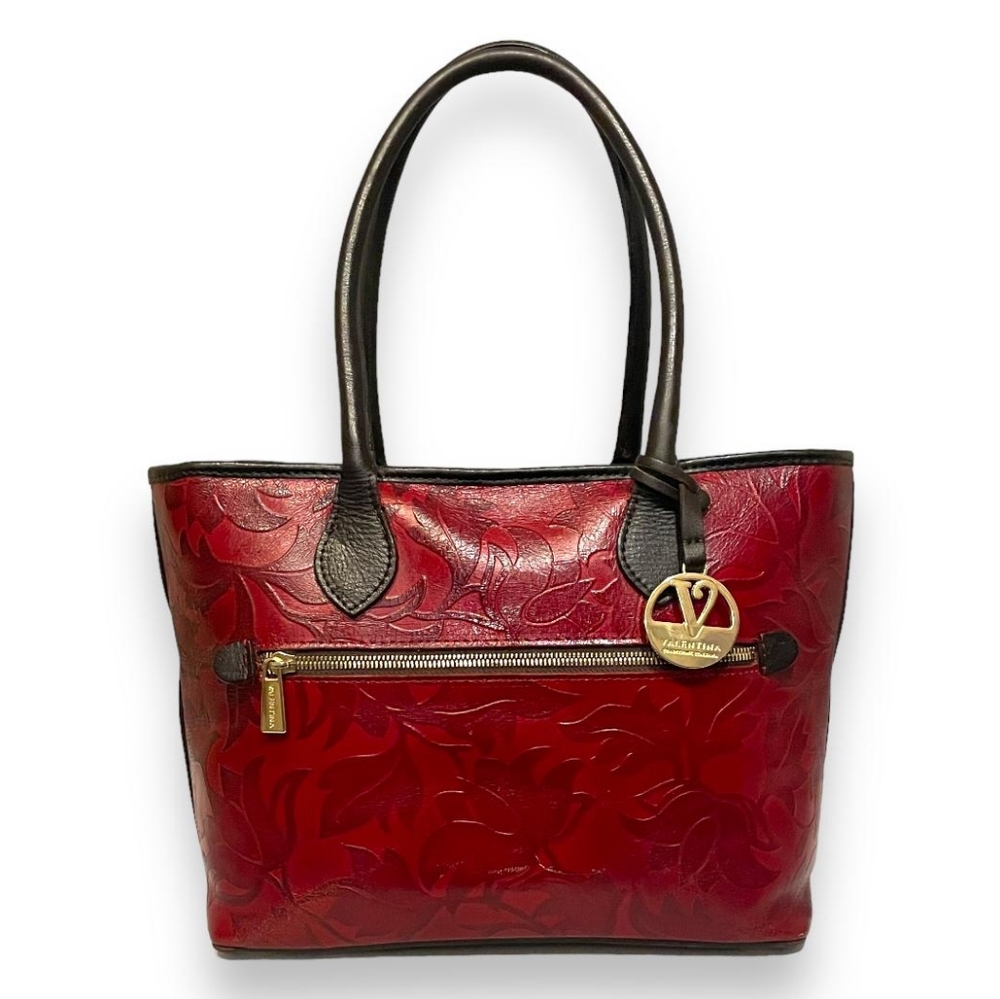 Valentina Leather Shoulder Tote Excellent Condition